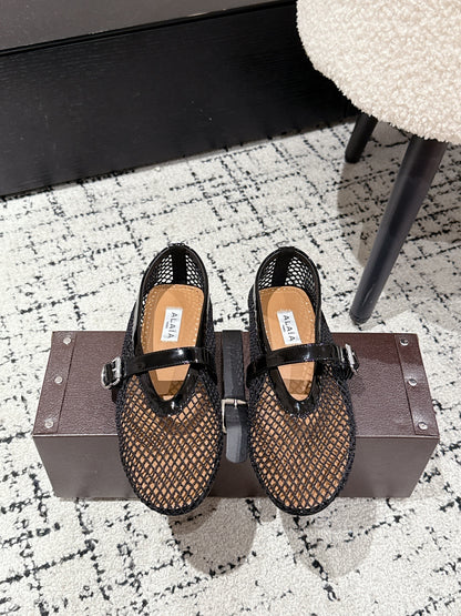 Alaïa Flat Mesh Ballet Flats – 25SS Collection