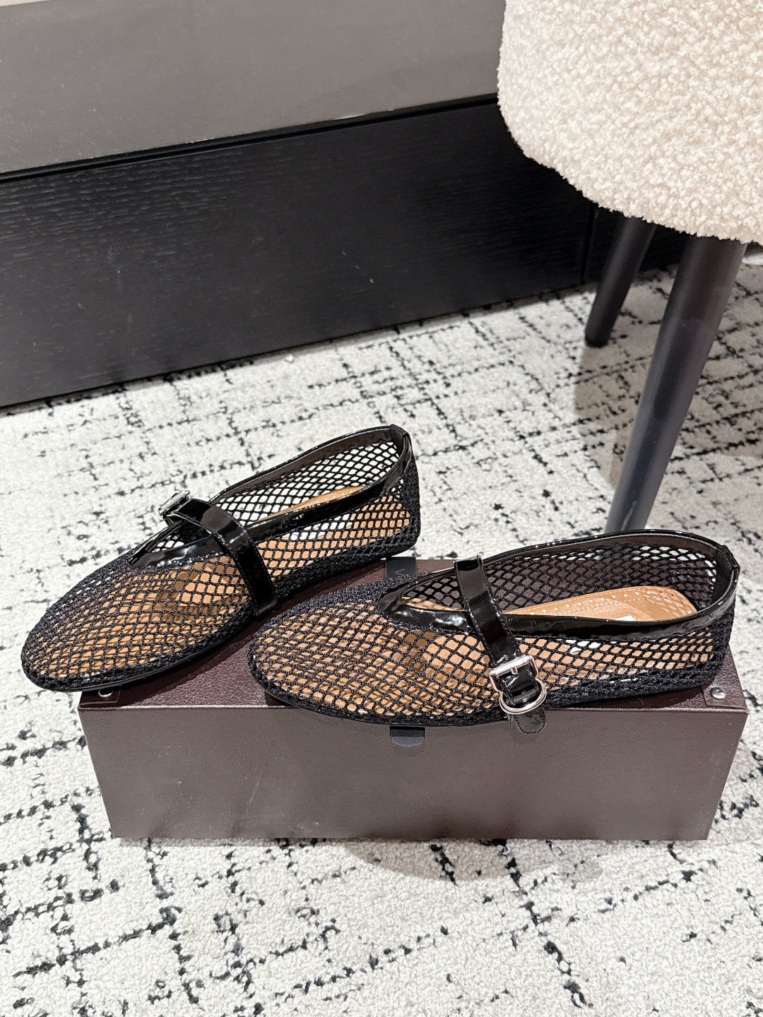 Alaïa Flat Mesh Ballet Flats – 25SS Collection