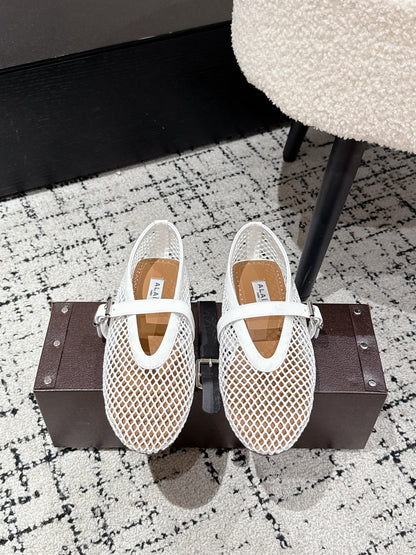 Alaïa Flat Mesh Ballet Flats – 25SS