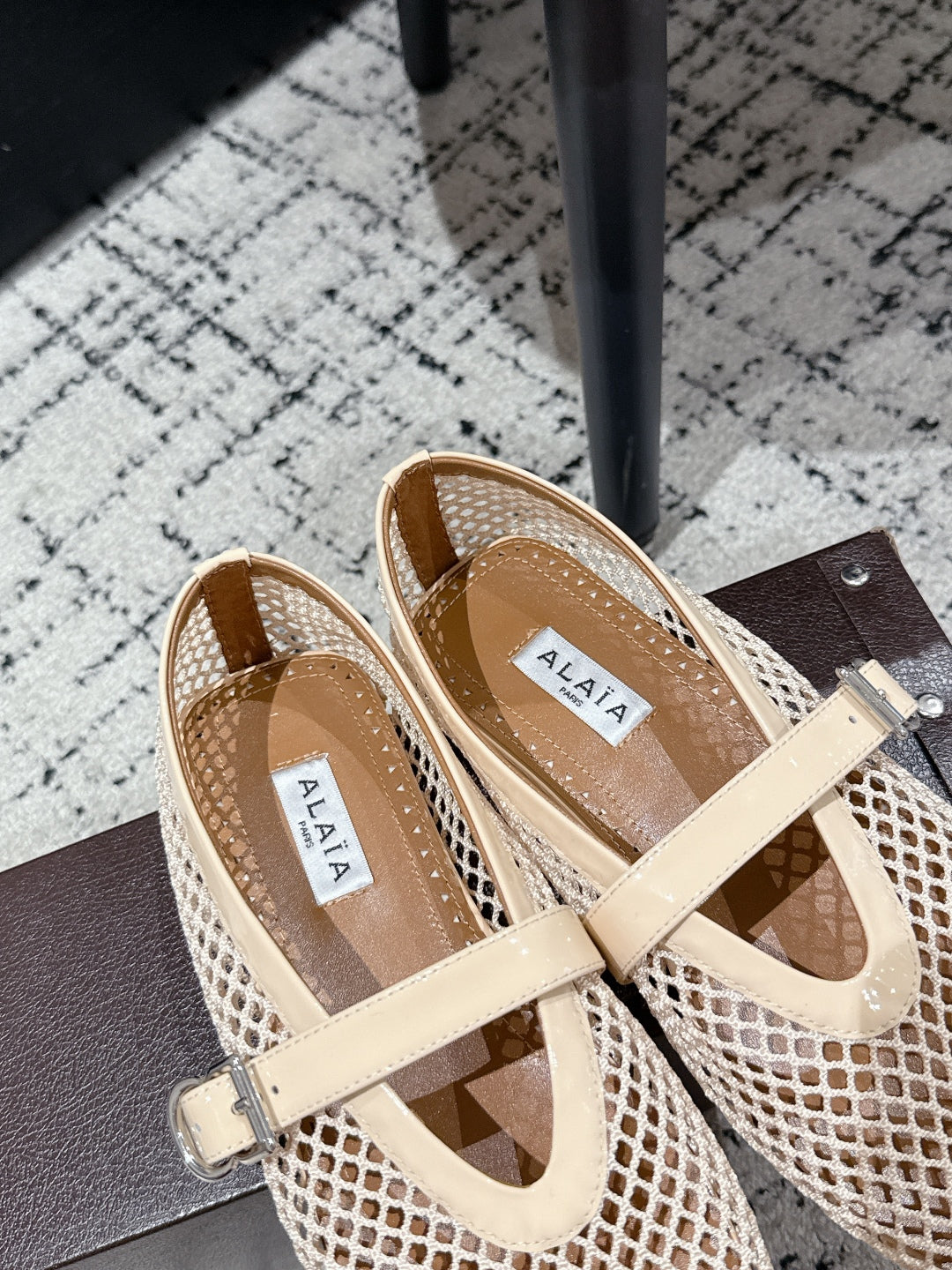 Alaïa Flat Mesh Ballet Flats – 25SS