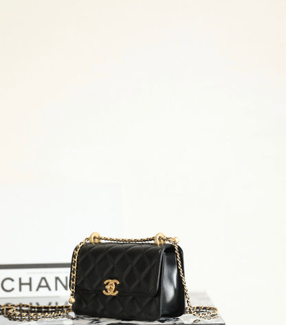 Chanel 25S Double Gold Bead Flap Bag – Spring/Summer Collection – 2025