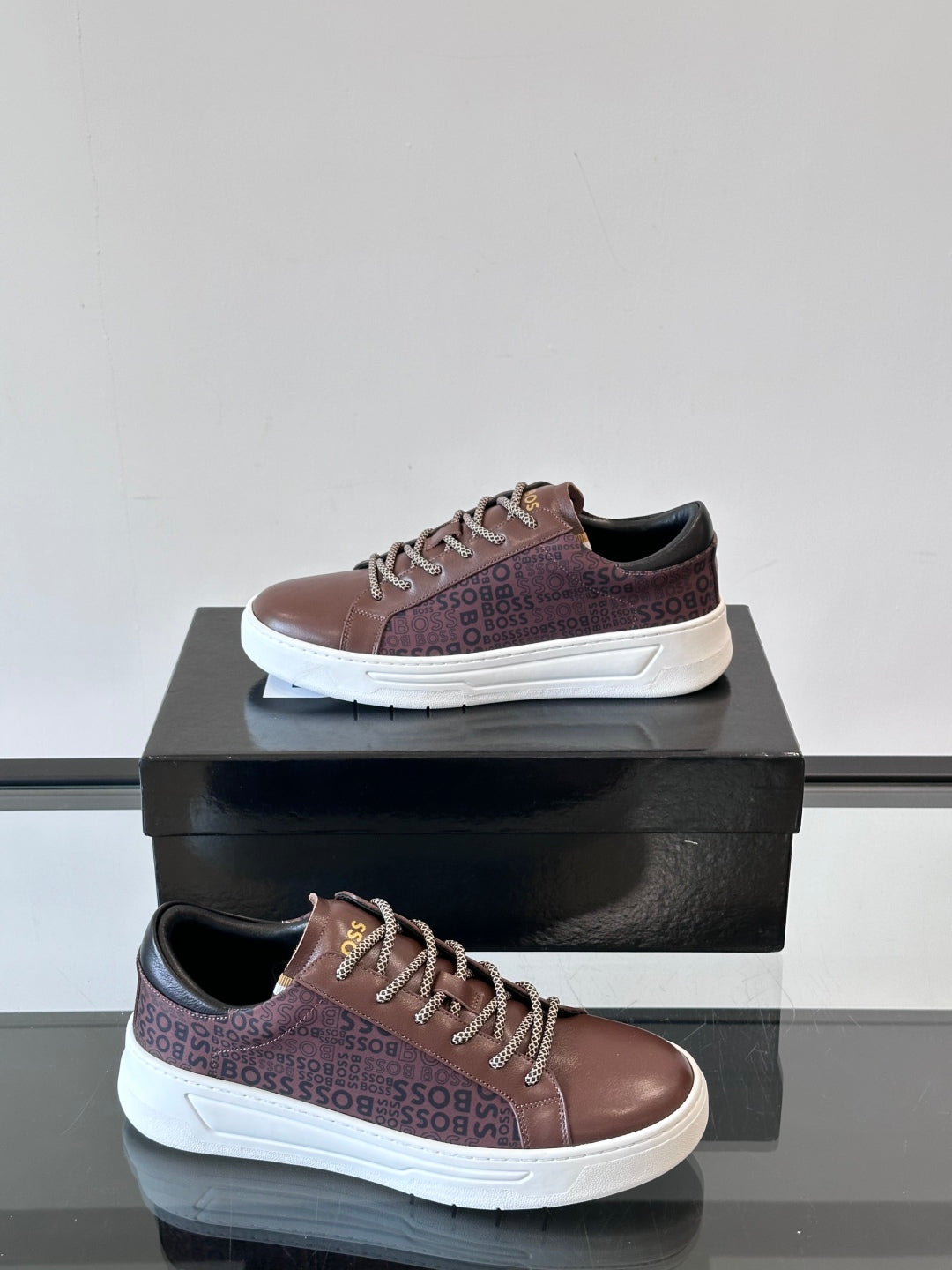 Boss Italian-Made Cupsole Sneakers