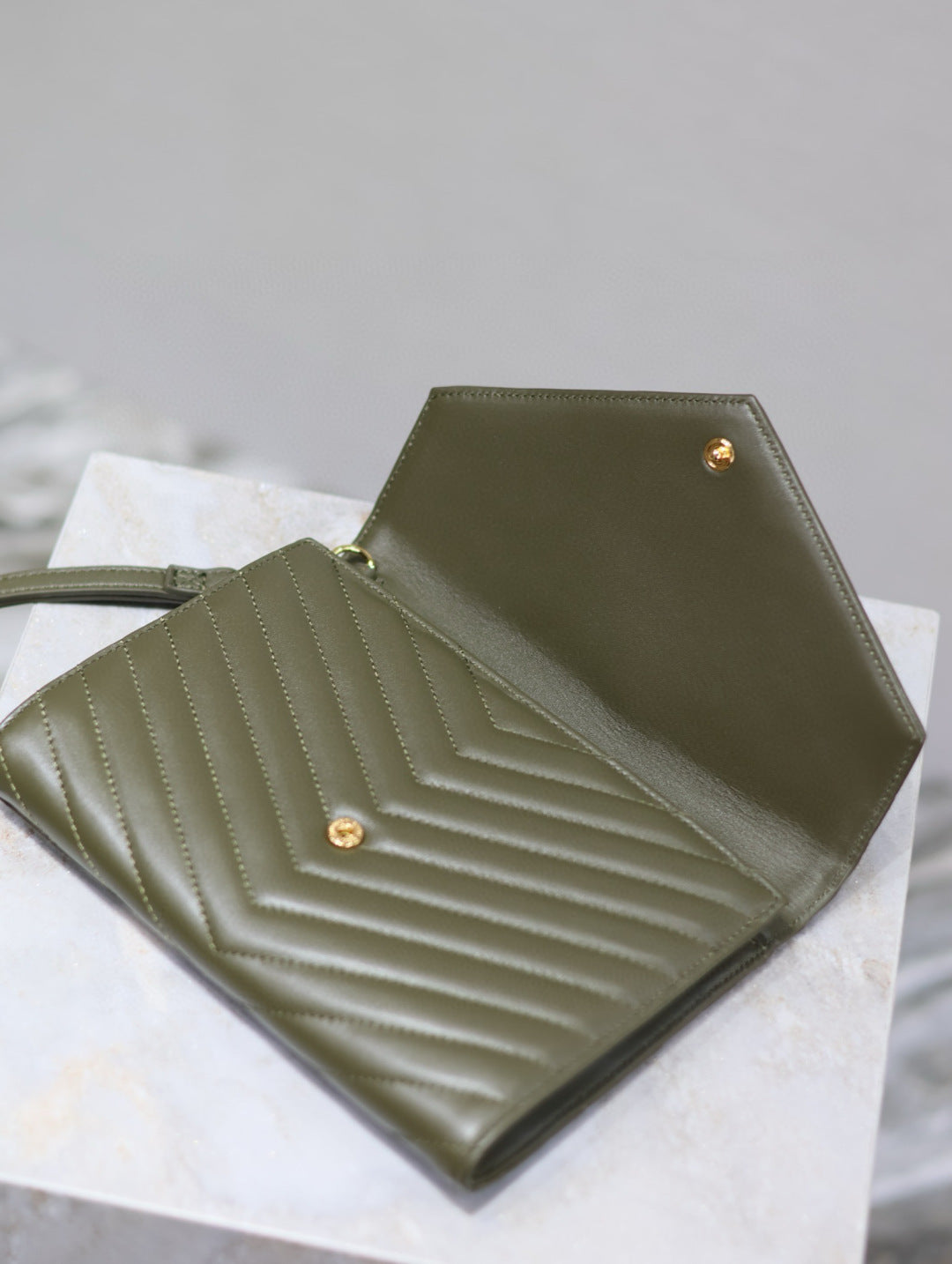 Saint Laurent LE CASSANDRE Lambskin Clutch Bag