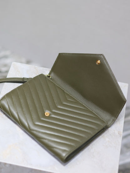 Saint Laurent LE CASSANDRE Lambskin Clutch Bag