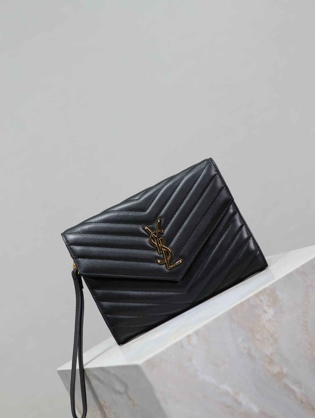 Saint Laurent LE CASSANDRE Lambskin Clutch Bag