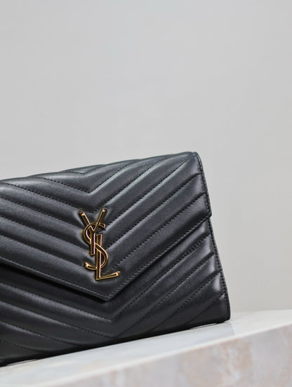 Saint Laurent LE CASSANDRE Lambskin Clutch Bag