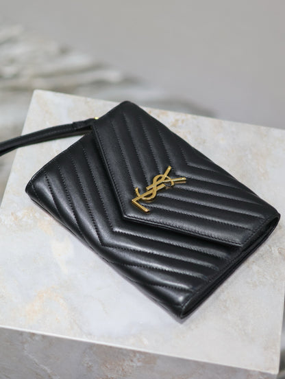 Saint Laurent LE CASSANDRE Lambskin Clutch Bag