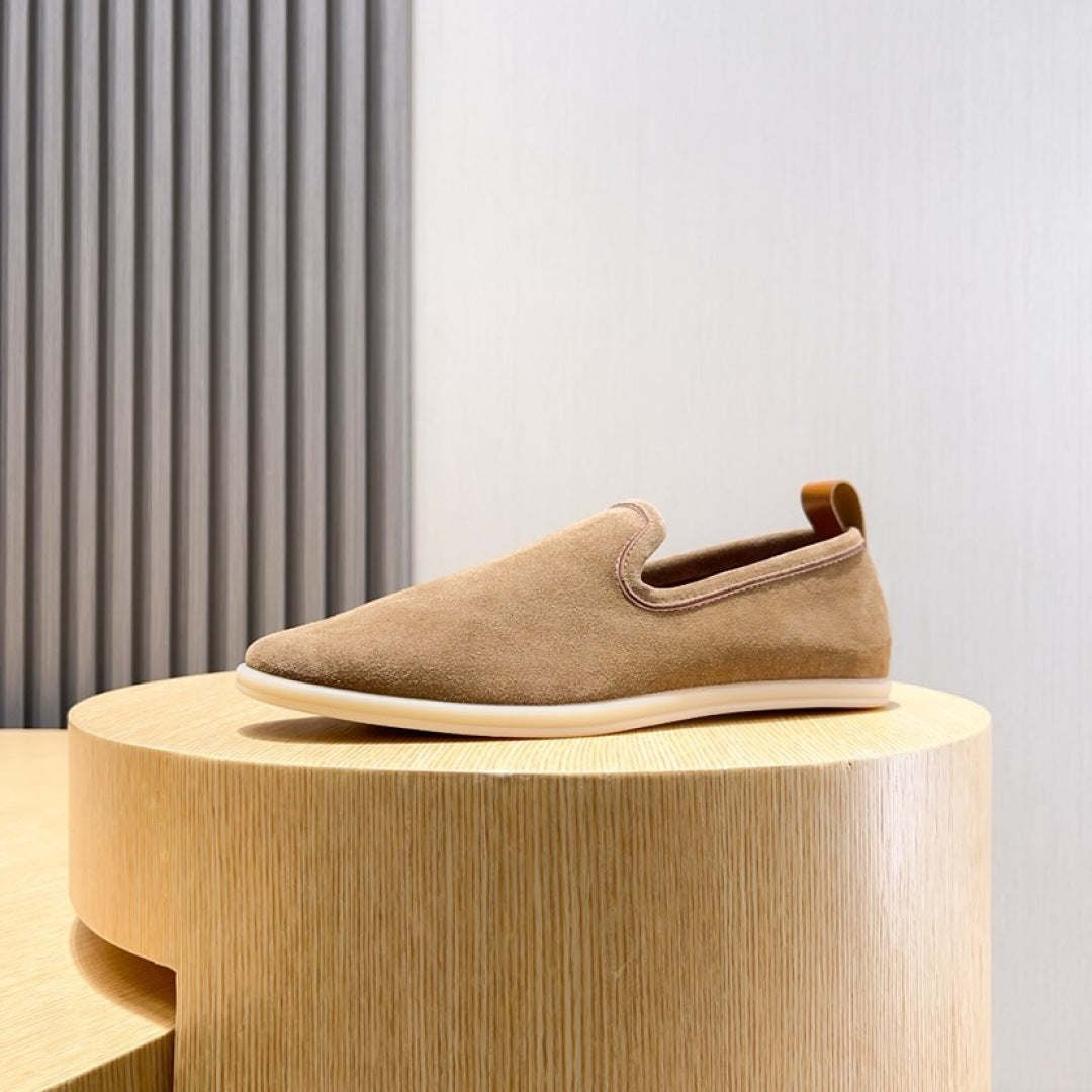 Loro Piana Suede Moccasin Loafers – 2025 Collection