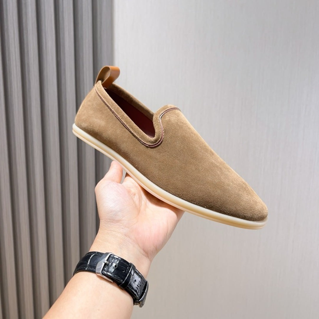 Loro Piana Suede Moccasin Loafers – 2025 Collection