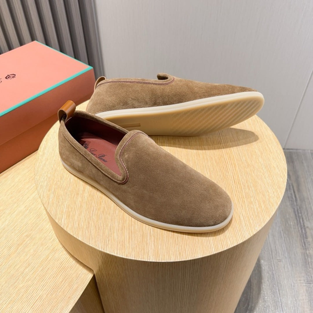 Loro Piana Suede Moccasin Loafers – 2025 Collection