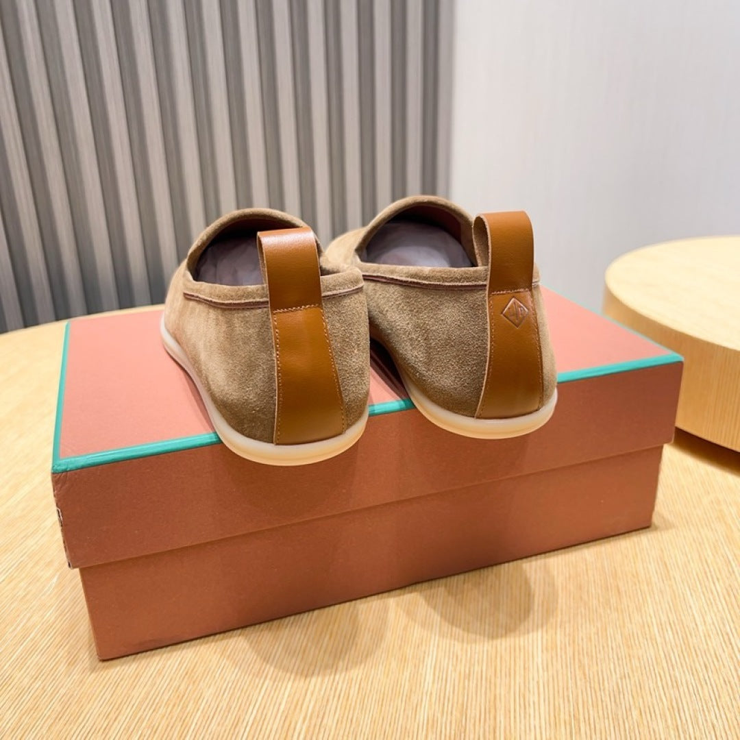 Loro Piana Suede Moccasin Loafers – 2025 Collection