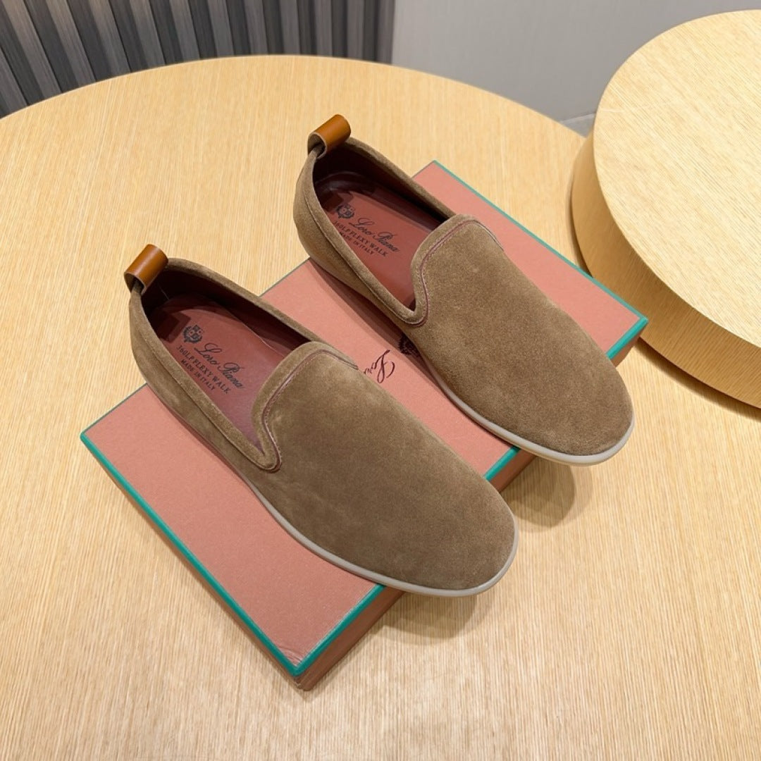 Loro Piana Suede Moccasin Loafers – 2025 Collection
