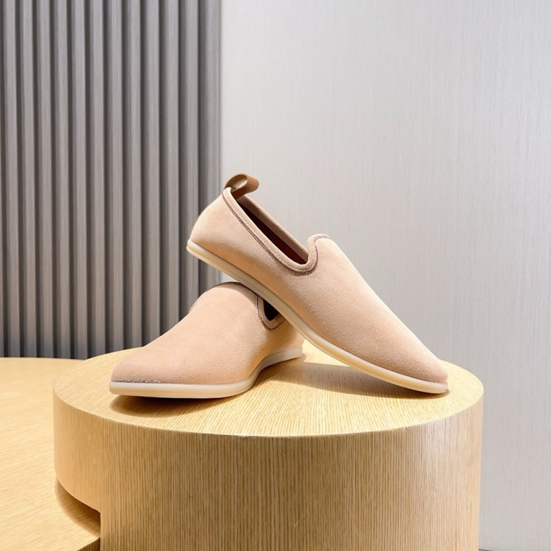 Loro Piana Suede Moccasin Loafers – 2025 Collection