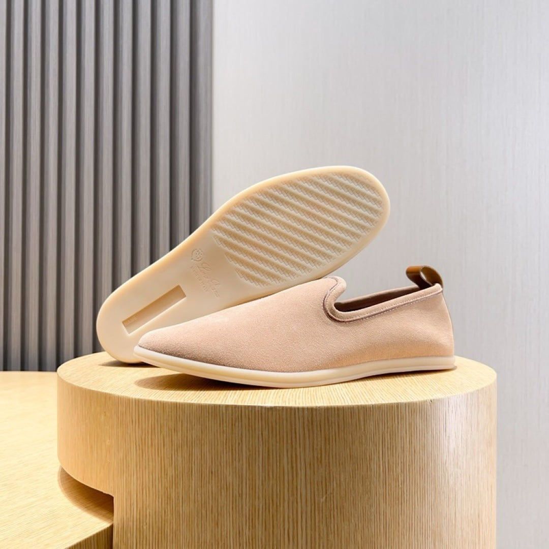 Loro Piana Suede Moccasin Loafers – 2025 Collection