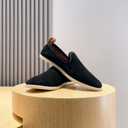 Loro Piana Suede Moccasin Loafers – 2025 Collection