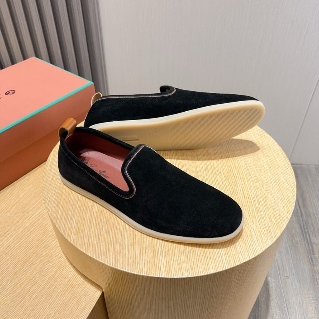 Loro Piana Suede Moccasin Loafers – 2025 Collection