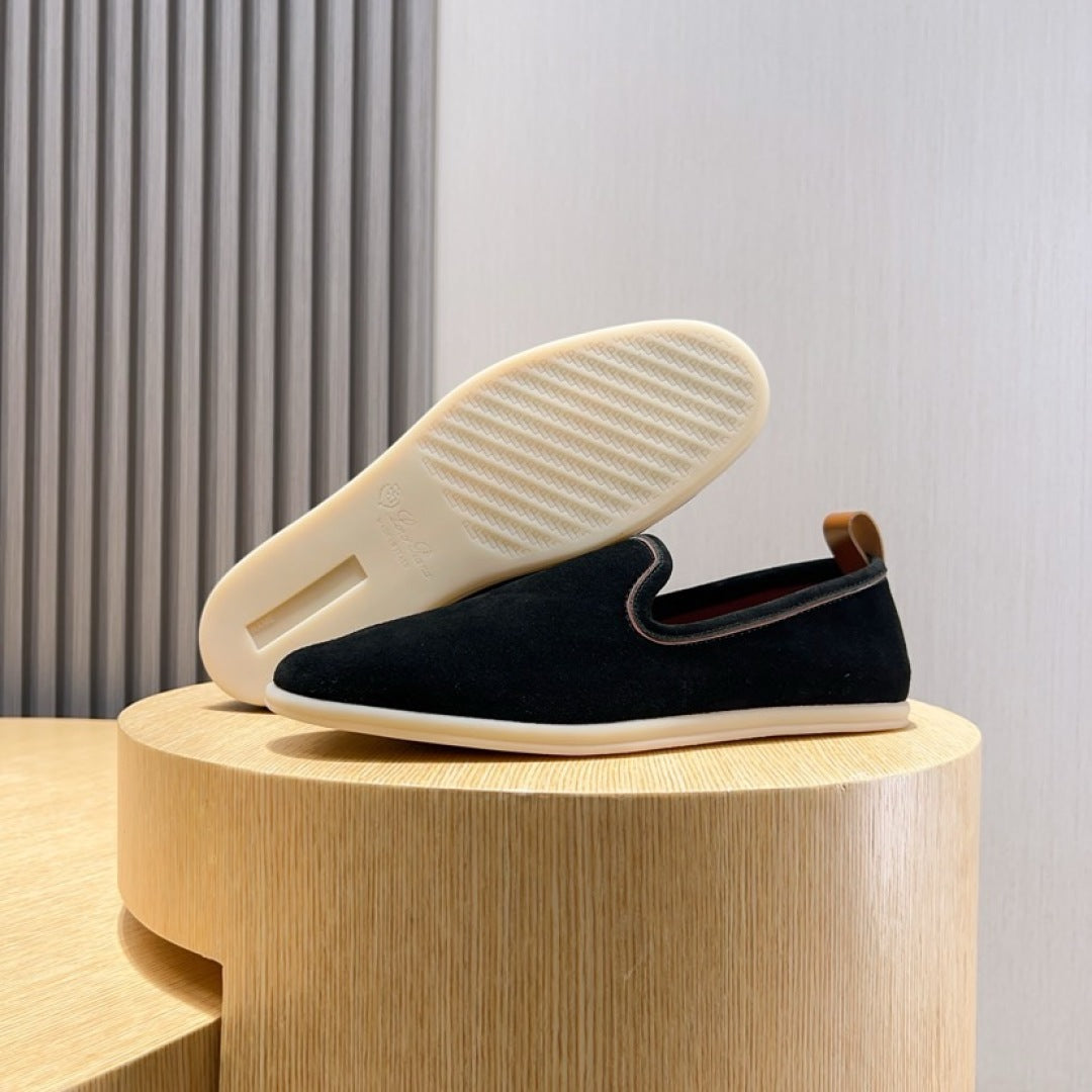 Loro Piana Suede Moccasin Loafers – 2025 Collection