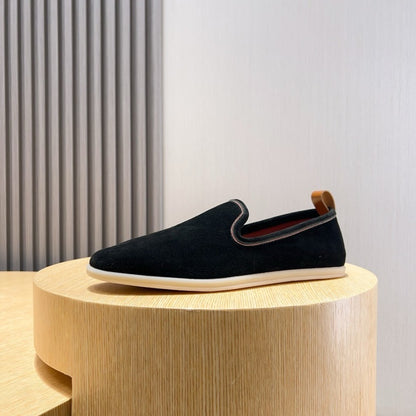 Loro Piana Suede Moccasin Loafers – 2025 Collection