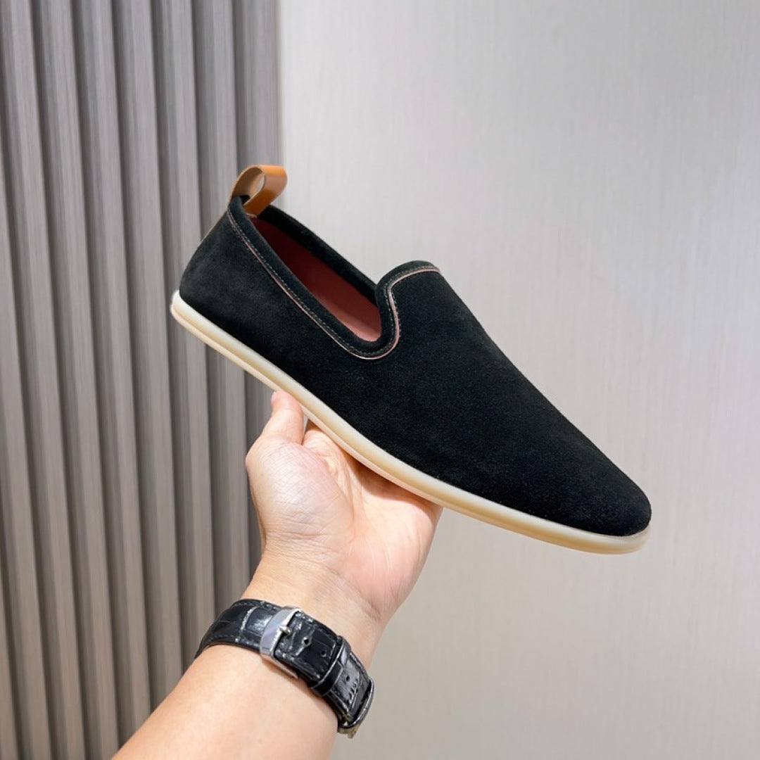 Loro Piana Suede Moccasin Loafers – 2025 Collection