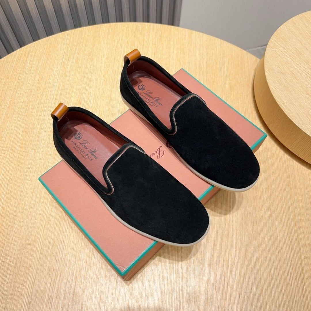 Loro Piana Suede Moccasin Loafers – 2025 Collection