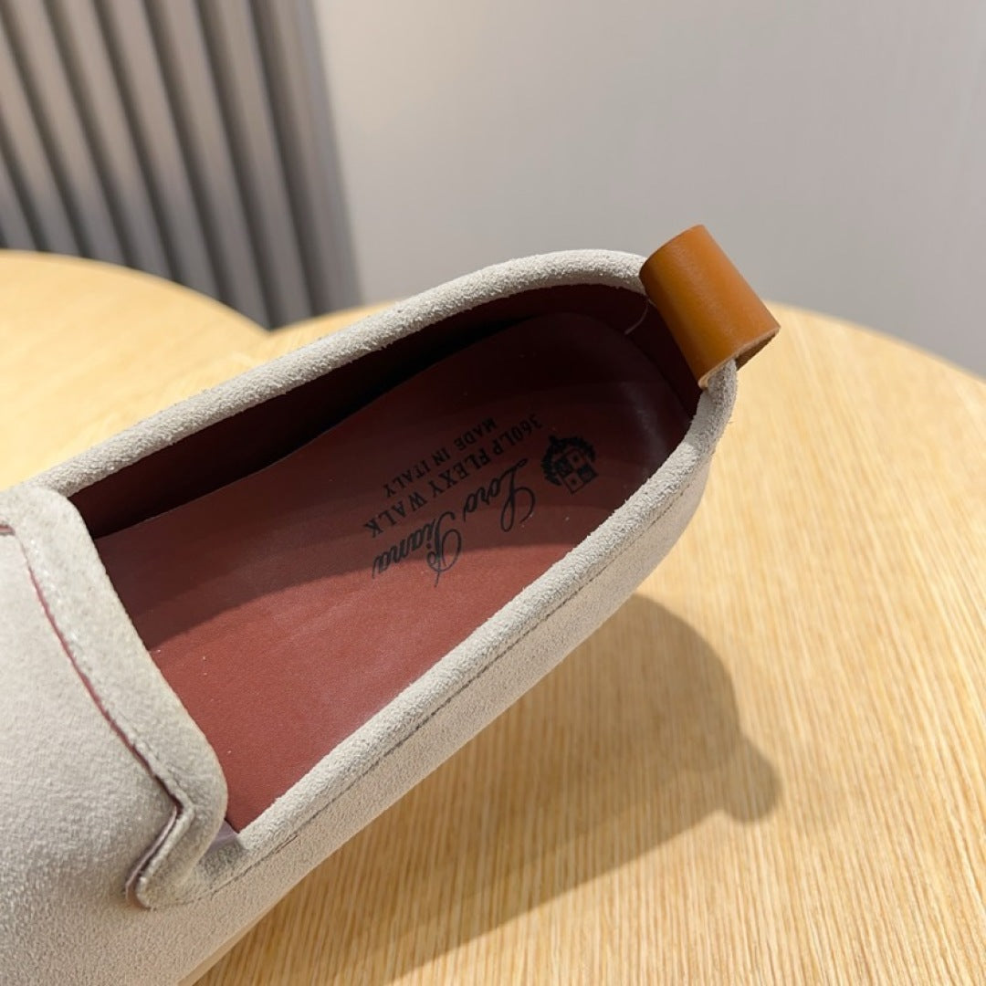 Loro Piana Suede Moccasin Loafers – 2025 Collection