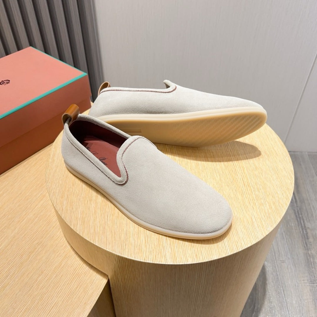Loro Piana Suede Moccasin Loafers – 2025 Collection