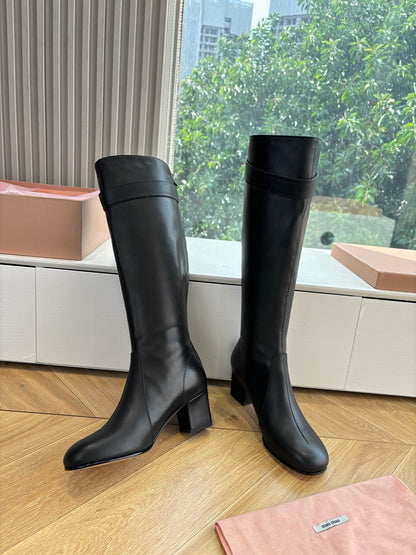 Miu Miu Chelsea Knee-High Boots – 25FW