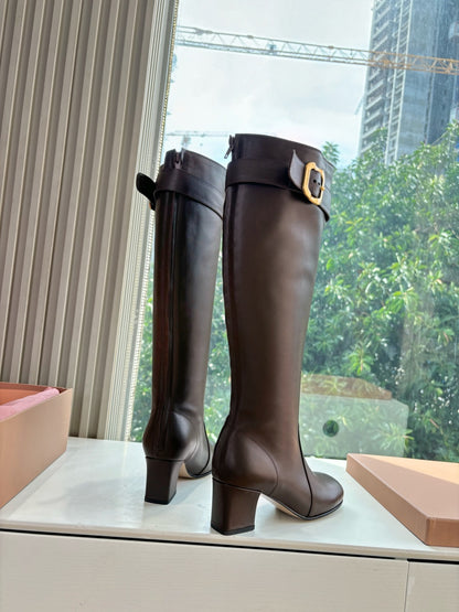 Miu Miu Chelsea Knee-High Boots – 25FW