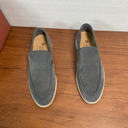 Loro Piana Suede Slip-On Loafers