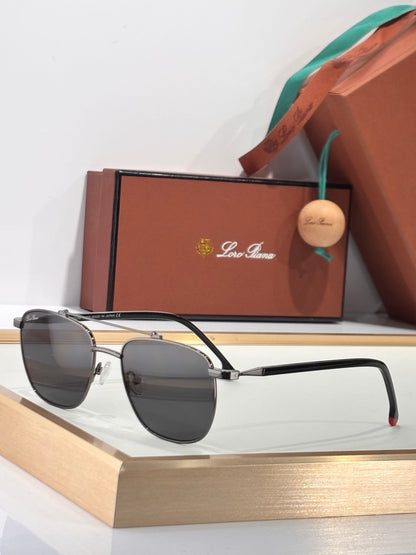 Loro Piana Titanium Aviator Sunglasses