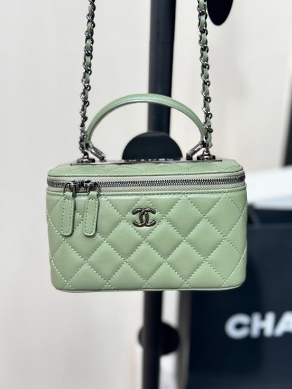 Chanel Lambskin Long Box Vanity Case – 25C