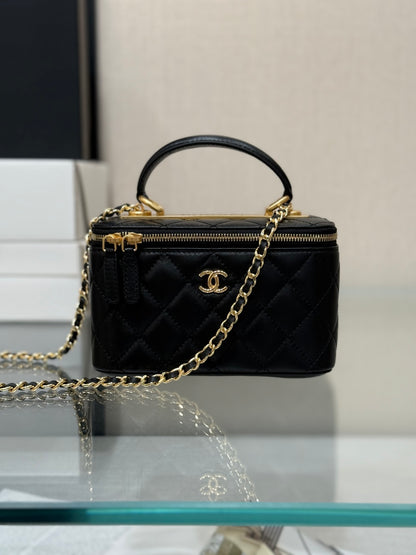 Chanel Lambskin Long Box Vanity Case – 25C