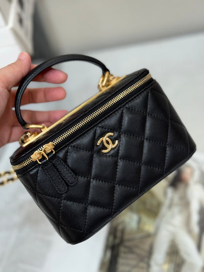 Chanel Lambskin Long Box Vanity Case – 25C