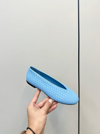 Bottega Veneta 2025 Woven Flat Shoes