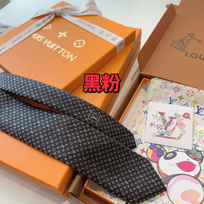 Louis Vuitton Monogram Jacquard Silk Tie