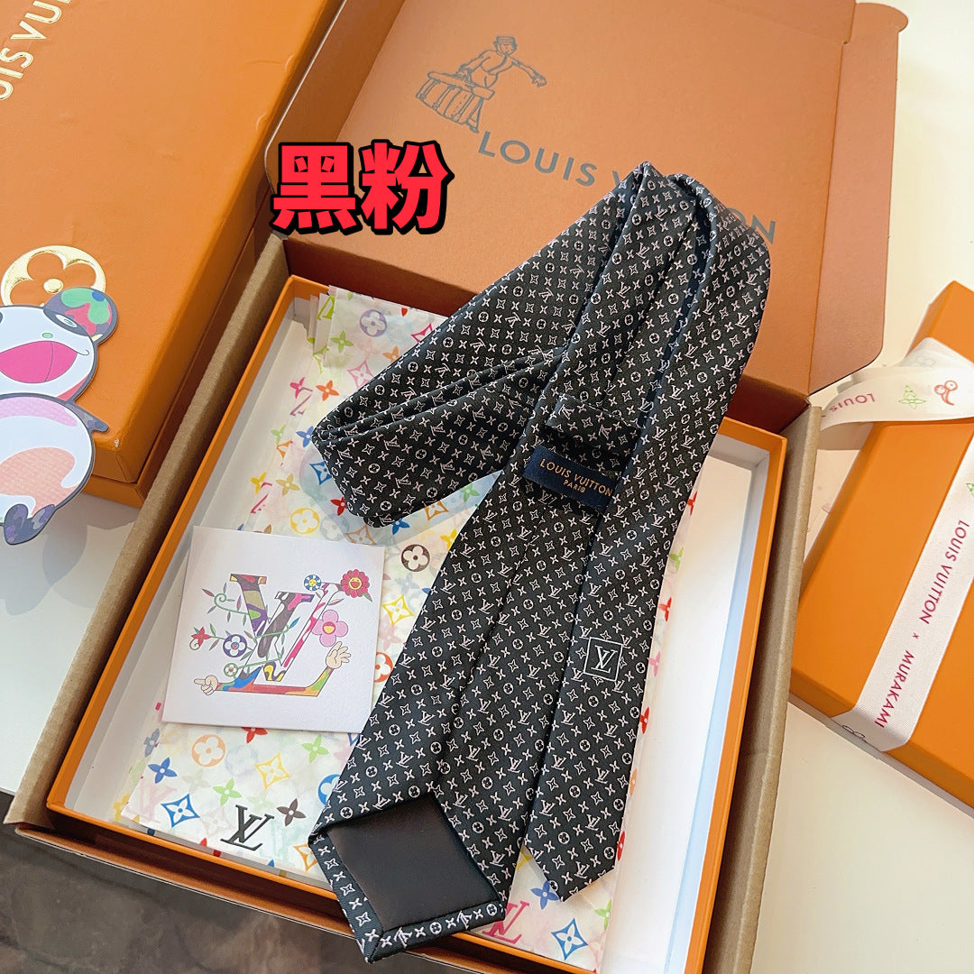 Louis Vuitton Monogram Jacquard Silk Tie