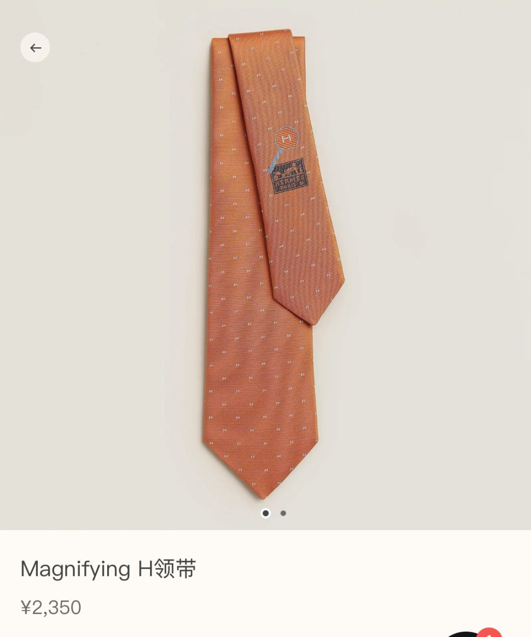 Hermès Men's Silk Tie