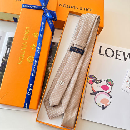 Louis Vuitton Damier Silk Tie