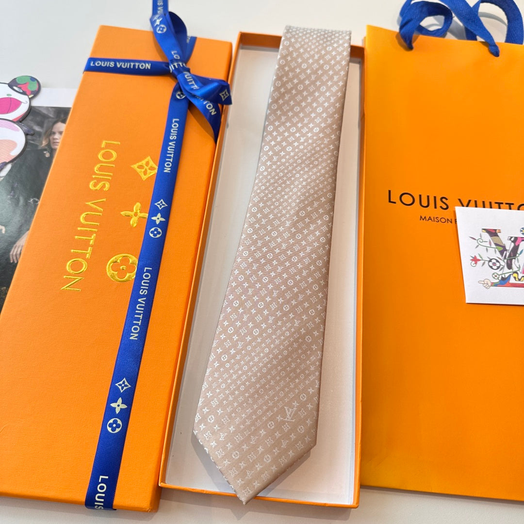 Louis Vuitton Damier Silk Tie
