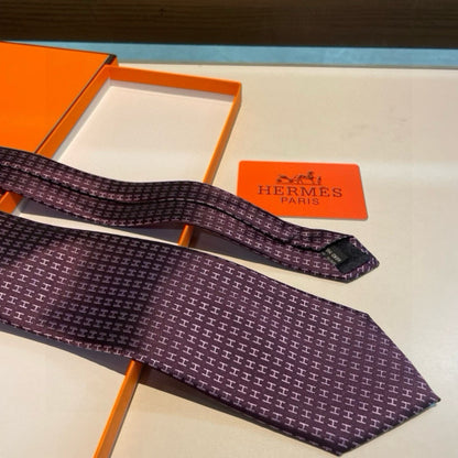 Hermès H-Letter Men's Silk Tie Series