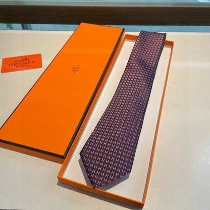 Hermès H-Letter Men's Silk Tie Series