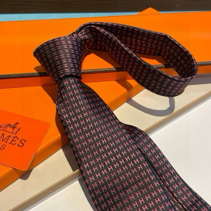Hermès H-Letter Men's Silk Tie Series