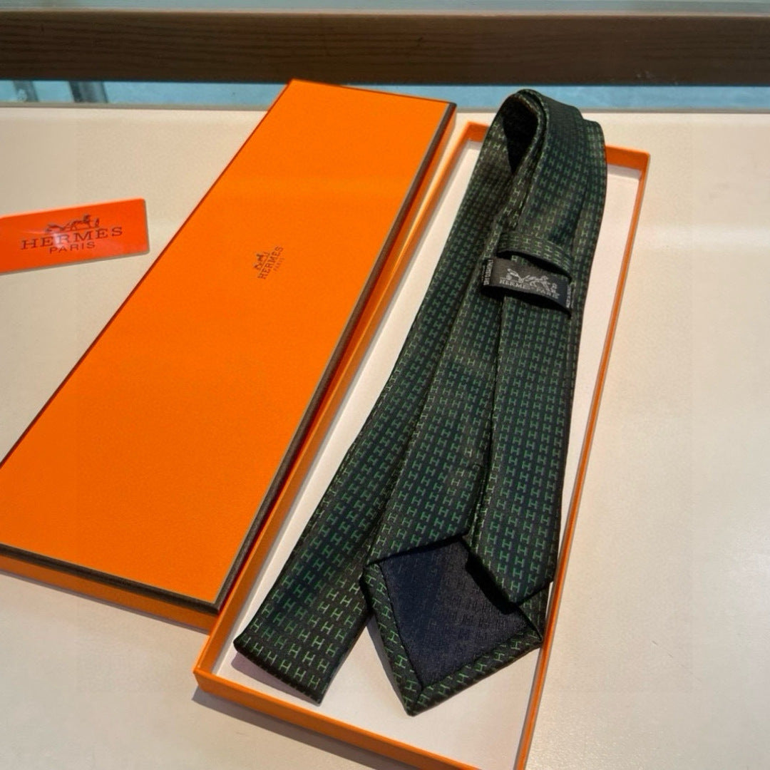 Hermès H-Letter Men's Silk Tie Series