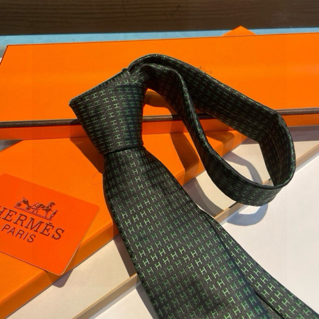Hermès H-Letter Men's Silk Tie Series