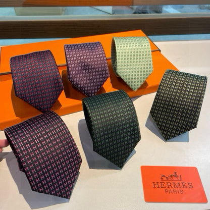 Hermès H-Letter Men's Silk Tie Series