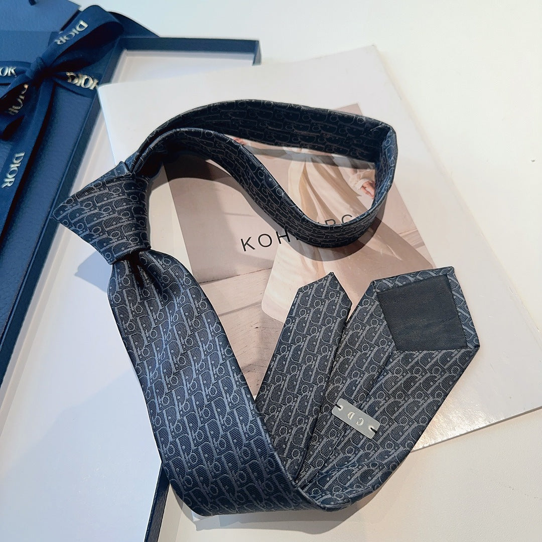 Dior Men's Logo Jacquard Tie