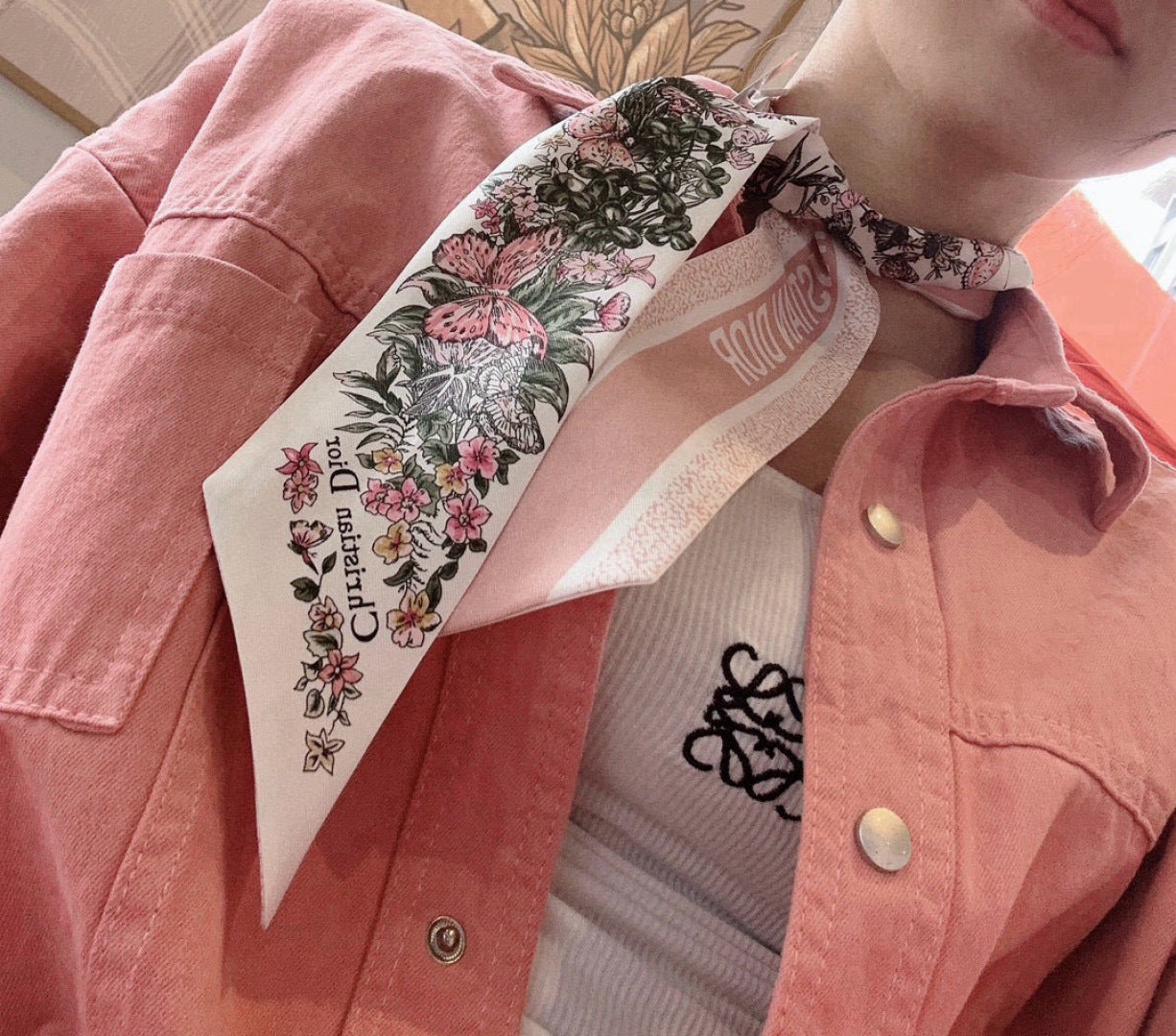 Dior Silk Twilly Scarf
