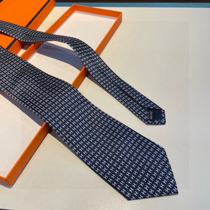 Hermès Men's H-Letter Silk Tie – New Collection