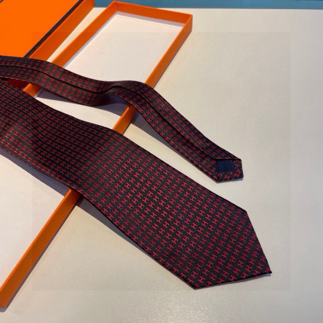 Hermès Men's H-Letter Silk Tie – New Collection