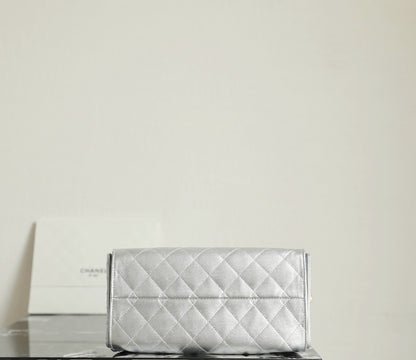 Chanel 25 Hobo Bag – Metallic Silver